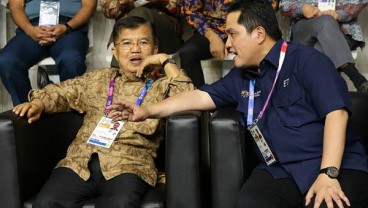 Bertemu Wapres JK, Erick Thohir Sebut Efisiensi Asian Games Rp2,8 Triliun