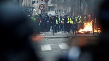 Bentrok Polisi dengan Demonstran Bikin Paris Seperti Kota Mati