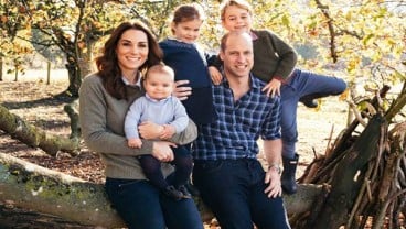 Intip Kartu Natal Kate Middleton dan Pangeran William