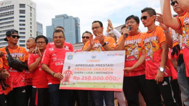 Apresiasi Prestasi Persija, Bank DKI Beri Hadiah Rp250 juta