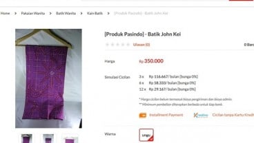 Batik Tulis Karya John Kei Nongol di Blanja.com