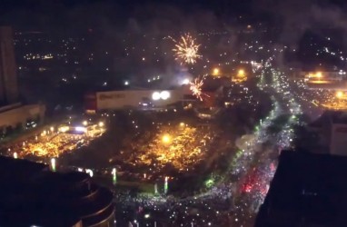 Jika Melintas di Sukoharjo, Jangan Lewatkan Pesta Kembang Api Tahun Barunya