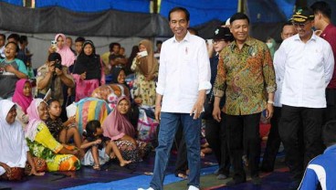 Presiden Jokowi Tinjau Penanganan Bencana di Lampung Selatan