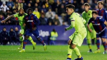 Hasil Copa del Rey, Barcelona Kembali Dihajar Levante