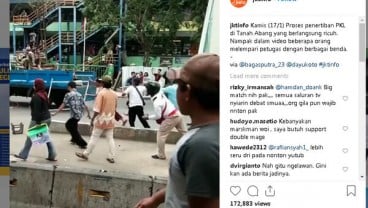 Penertiban PKL di Tanah Abang Ricuh, Satpol PP Dilempari Batu