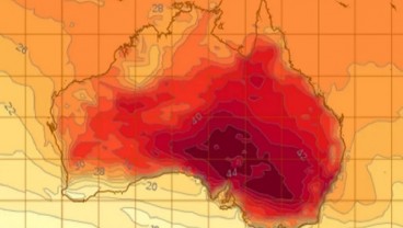 Jalan Aspal Meleleh Akibat Gelombang Panas di Australia