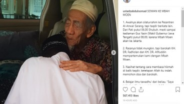 Silaturahmi ke Sejumlah Tokoh NU, Abdul Somad Bertemu Habib Luthfi sampai Mbah Moen