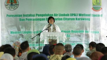 Atasi Pencemaran Limbah, Menteri LHK Resmikan IPAL Komunal Wetland-Biocord