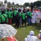 Ribuan Warga Jatim Menantikan Gubernur Khofifah di Tugu Pahlawan