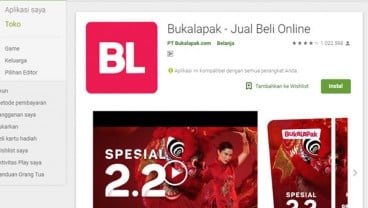 Rating Bukalapak di Play Store Mulai Pulih, Setelah Achmad Zaky Sowan Jokowi