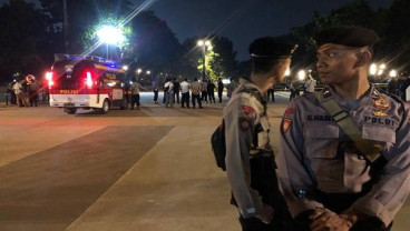 Ledakan Petasan di Parkir Timur Senayan Membuat Tanah Berlubang Sekitar 15 cm