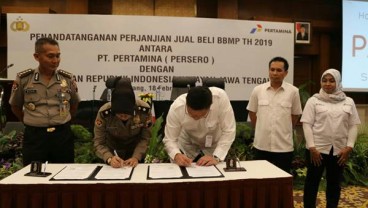 Pertamina MOR IV Pasok Kebutuhan BBM dan Pelumas Polda Jawa Tengah 