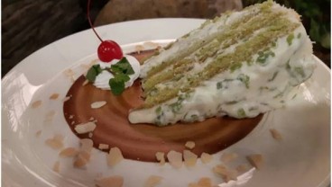 Cendol Cake, Dessert Unik dengan Dasar Olahan Green Tea Plus Santan