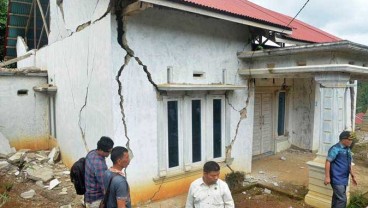 Kerugian Gempa Solok Selatan Ditaksir Rp25,6 Miliar