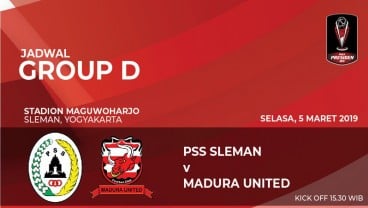 Piala Presiden: Madura United vs PSS Sleman Skor Akhir 2-0, Live Sekarang