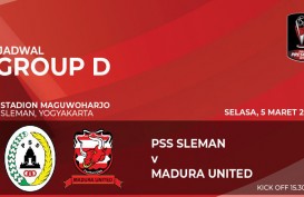 Piala Presiden: Madura United vs PSS Sleman Skor Akhir 2-0, Live Sekarang