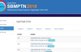 Ujian Tulis Berbasis Komputer SBMPTN 2019 Capai 221.169 Pendaftar
