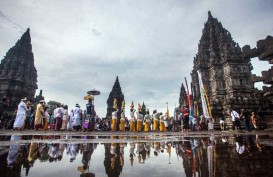 Ribuan Umat Hindu Mengikuti Tawur Agung Kesanga di Prambanan