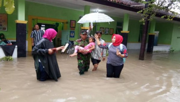 Ini Kondisi Banjir di Cawas Klaten Kamis Pagi 7 Maret