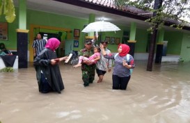Ini Kondisi Banjir di Cawas Klaten Kamis Pagi 7 Maret
