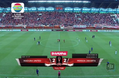 Piala Presiden: Madura United vs Persija 2-2, Persija Aman di Puncak Klasemen Grup D. Ini Streamingnya