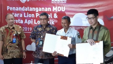 Tarif Lebih Murah, Lion Parcel Gandeng KA Logistik