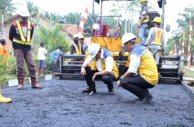 Penggunaan Aspal Karet di Musi Banyuasin Berlanjut