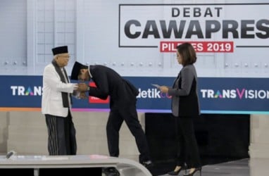 Debat Cawapres: Sudah Kantongi Jawaban,  Ma’ruf Amin Lempar Pertanyaan Pancingan ke Sandi