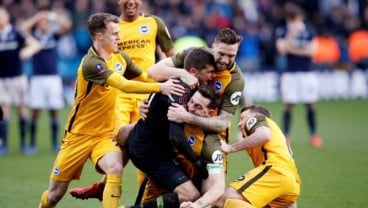 Menang Adu Penalti, Brighton ke Semifinal Piala FA