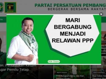 Ajakan Jadi Relawan, Wajah Rommy Masih Terpampang di Situs PPP