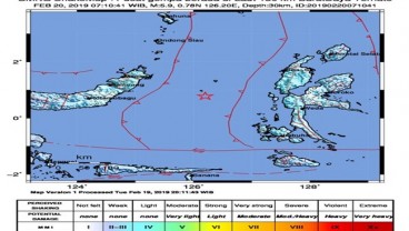 Deformasi Lempeng Laut Picu Gempa Sulawesi Utara
