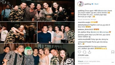 Pertama Kali, Ariel Noah dan Luna Maya Foto Bareng