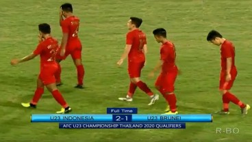 Piala Asia U23: Indonesia vs Brunei  2-1, Indonesia Peringkat ke-3. Ini Videonya