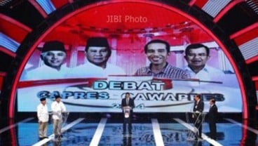 Elektabilitas Jokowi-Ma’ruf dan Prabowo-Sandi Menurut 5 Lembaga Survei