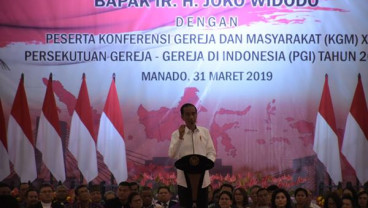 Kunjungi KGM X PGI, Jokowi Ajak Jemaat Gunakan Hak Pilih