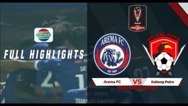 Semifinal Piala Presiden: Arema vs Kalteng Putra 3-0 Leg 1. Ini Videonya