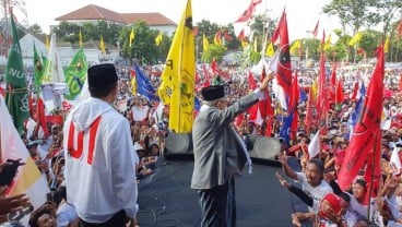 Puluhan Ribu Pendukung Sambut Ma'ruf Amin di Lombok Timur