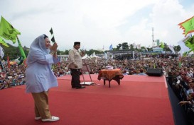Prabowo Goda Titiek Soeharto saat Kampanye di Yogyakarta