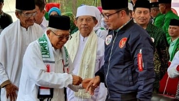 Ma'ruf Amin Kampanye di Bandung, Ridwan Kamil Diminta Jadi Presiden