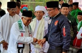 Ma'ruf Amin Kampanye di Bandung, Ridwan Kamil Diminta Jadi Presiden