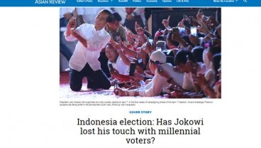 Media Asing Soroti Dukungan Pemilih Milenial untuk Jokowi dan Prabowo