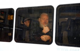 Polisi Inggris Jemput Paksa Pendiri Wikileaks Julian Assange di Kedutaan Ekuador