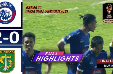 Final Piala Presiden: Arema FC vs Persebaya 2-0, Arema FC Juara dengan Aggregate 4-2. Ini Videonya