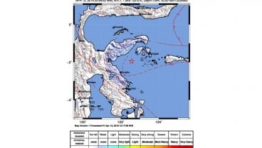 Gempa Banggai Sulteng Terasa Hingga Sulawesi Utara