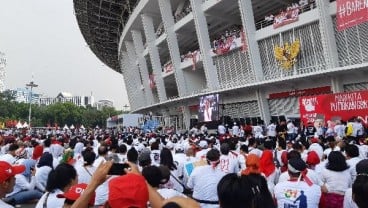 Massa Konser Putih Bersatu Meluber Hingga Sisi Luar GBK