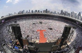 Jokowi Singgung Capaian Ekonomi di Kampanye Akbar Konser Putih Bersatu