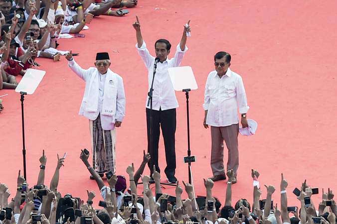 Raffi Ahmad & Via Vallen Ajak Warga Lampung Pilih Paslon 01 Jokowi-Ma'ruf
