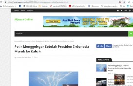 Berita Petir Menggelegar saat Jokowi Masuk Kabah Dibantah Al Jazeera. Beberapa Media Online Termakan Hoaks