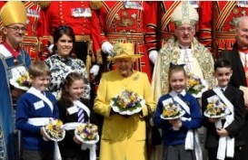 Ratu Elizabeth dan Putri Eugenie Hadiri Kebaktian Maundy di Windsor