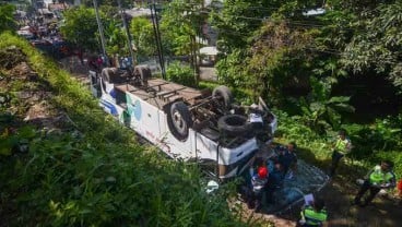 Kecelakaan Bus Pelajar di Sukabumi Renggut Dua Nyawa, 20 Luka Berat